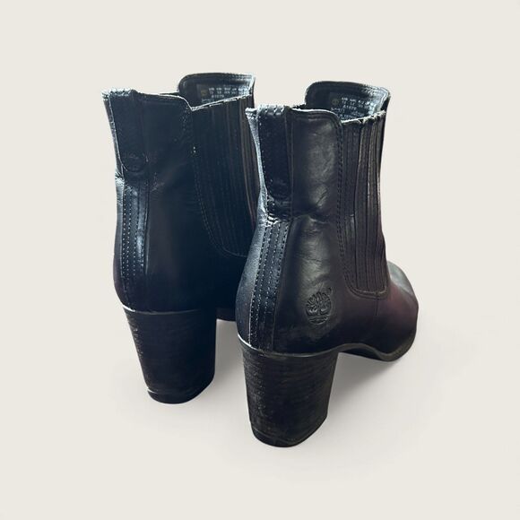 Women's Timberland Atlantic Heights Double Gore Chelsea Boots Black US 7.5 - Picture 12 of 14